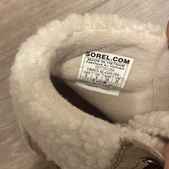 Sorel Waterproof Lined Winter Leather Boots Size 8 - Picture 9 of 10